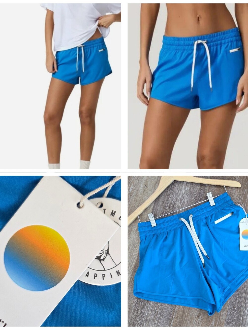 Vuori Clementine 2.0 Short 4" NWT Regatta Blue Athletic Running Activewear